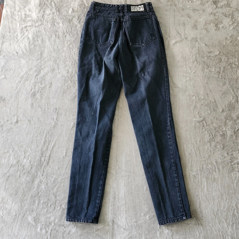 Vintage BONGO Size 5 High Rise Mom Jeans Tapered Leg Denim Gene Montesano USA - Picture 10 of 14
